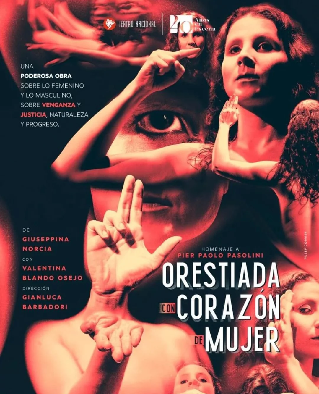 Cartel de Orestiada en Bogotá